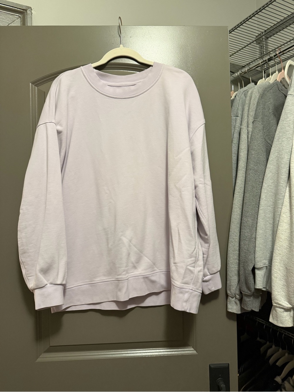lululemon athletica Lavender Oversized Crewneck Sweatshirt